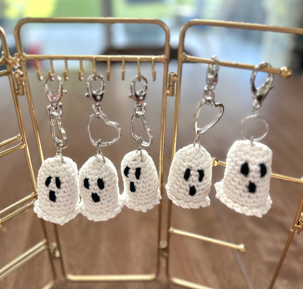 Glowing Ghostie Keychain-custom order RH