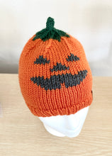 Load image into Gallery viewer, Jack-o-lantern Beanie &amp; Cat Hat
