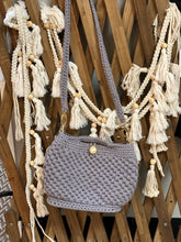 Load image into Gallery viewer, Crochet Gray Purse
