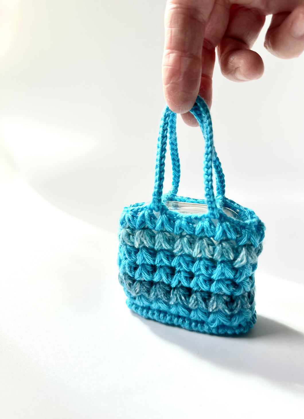 Mini crochet bag-Turquoise