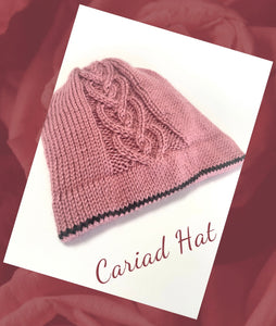 Cariad Beanie - Pink/Black