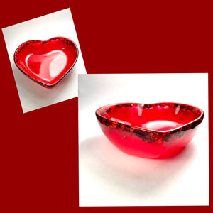 Red Sparkle Trinket Bowl