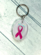 Load image into Gallery viewer, Breast Cancer Awareness keychains
