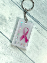 Load image into Gallery viewer, Breast Cancer Awareness keychains
