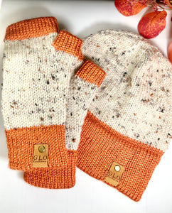 Set with Beanie & Fingerless Gloves 