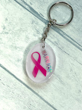 Load image into Gallery viewer, Breast Cancer Awareness keychains
