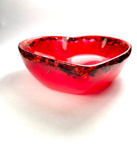 Red Sparkle Trinket Bowl