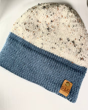 Load image into Gallery viewer, Speckled Beanie &amp; Fingerless Gloves  - Country Blue
