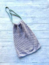 Load image into Gallery viewer, Drawstring Little Market Bag - Gray
